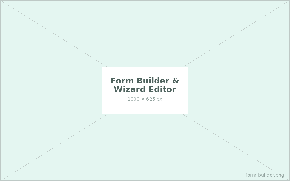 Form builder and wizard editor