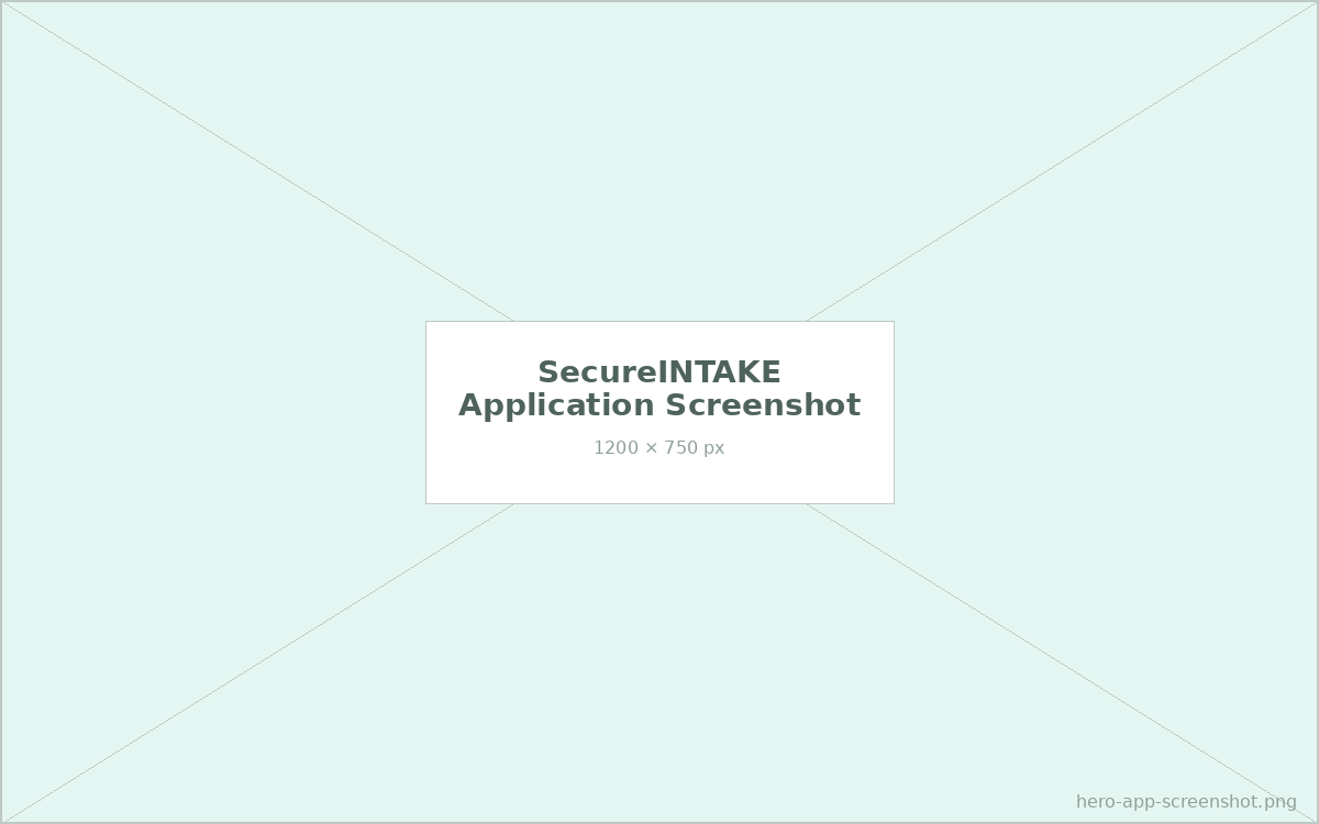 SecureINTAKE application screenshot