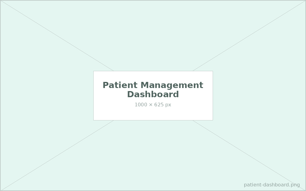Patient management dashboard